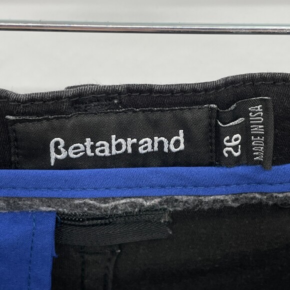 BETABRAND Jet Gravel Black Skinny Stretch Jeans Size 26 - Picture 6 of 7